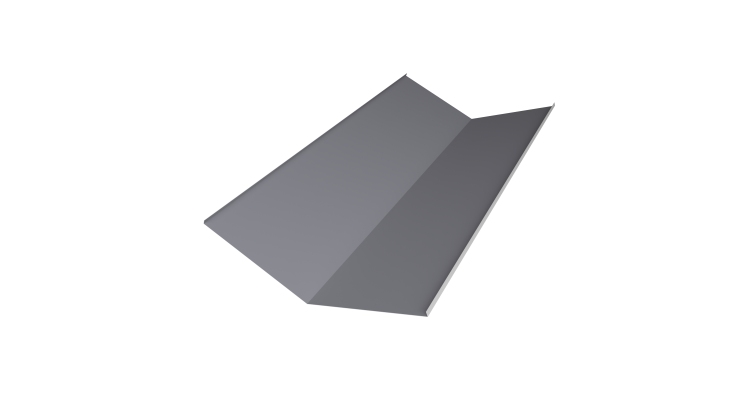 Планка ендовы нижней 300х300 0,45 Drap TX RAL 7004 сигнальный серый (3м)