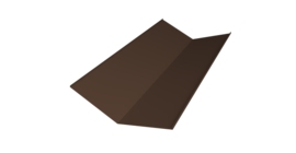 Планка ендовы нижней 300х300 0,45 Drap-double TX RAL 8017 шоколад (2м)