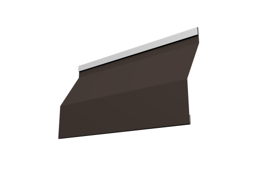 Ламель забора жалюзи Milan Slim 0,5 Drap TX RR 32 темно-коричневый