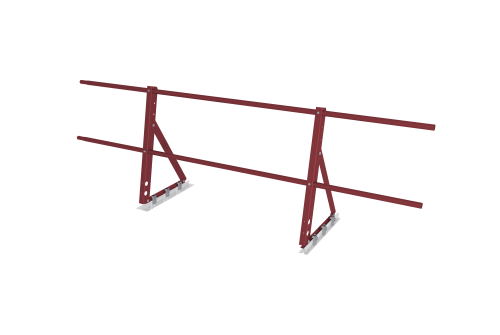Ограждение кровельное на фальц Optima 0,65х2м RAL 3011