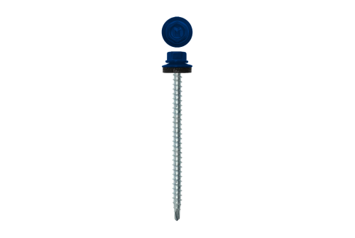 Саморез кровельный Daxmer 4,8х70 RAL 5002 (100) сверло №1