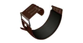 Соединитель желоба GL PE Matt 125 мм RAL 8017 шоколад