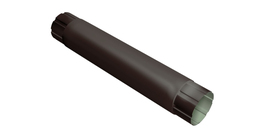 Труба круглая соединительная GL PE Matt 90 мм 1 м RAL 8017 шоколад